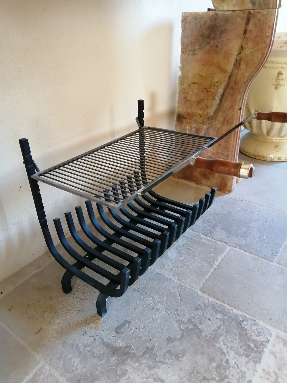 Panier a feu + grille - Les matériaux anciensJean Chabaud